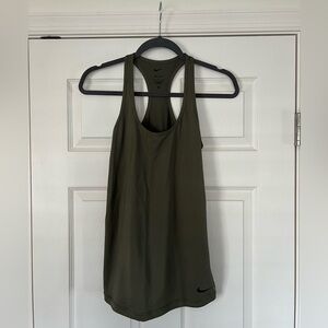 Nike Women's Dark Olive Green Tank Top
